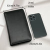 Classic Black Men's Leather Wallet with Phone Pocket