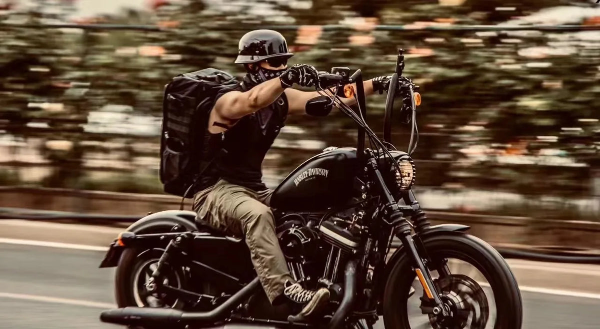 Retro Half Helmet with Goggles
