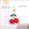 Cherry Silicone Bag Charm & Keychain