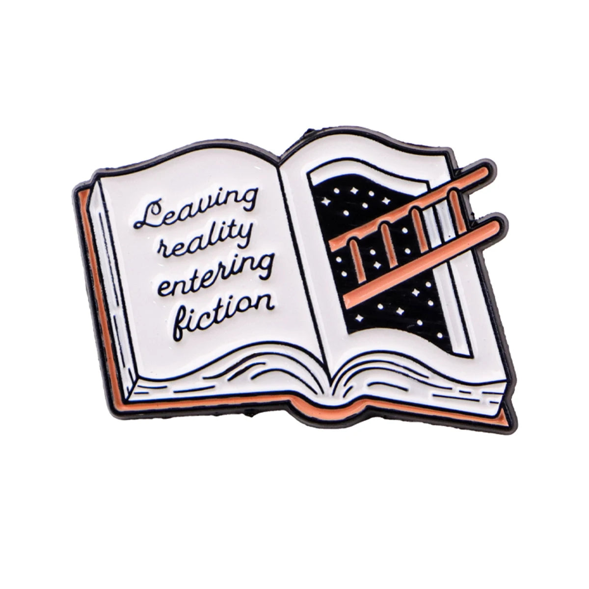 Just One More Chapter Enamel Pin for Book Lovers