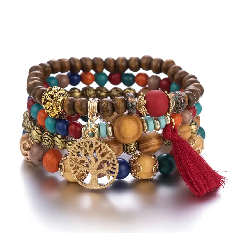 Pulsera Boho Árbol de la Vida - Set