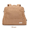 Soft Corduroy Diaper Backpack with Large Capacity