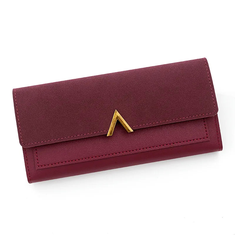Women's Tri-Fold PU Leather Wallet with Coin Pocket