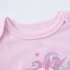 Cotton Short Sleeve Baby Bodysuits – Floral Print, 0-12 Months