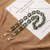 Acrylic Handbag Chain with Resin Accents