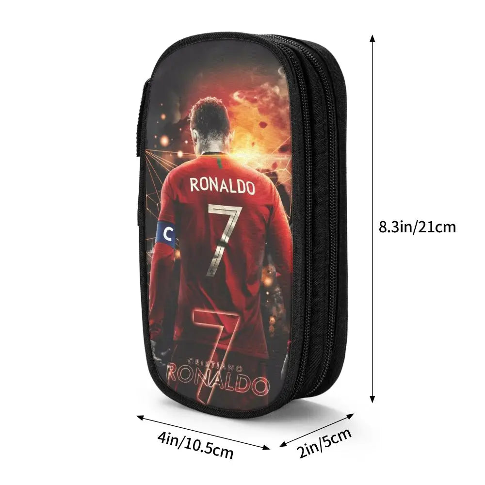 Soccer Star Pen Case – Large-Capacity Pencil Pouch
