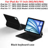 Bluetooth Keyboard Case with Touchpad for iPad Pro, Air & Standard Models