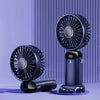 Portable Rechargeable Handheld Fan with Digital Display