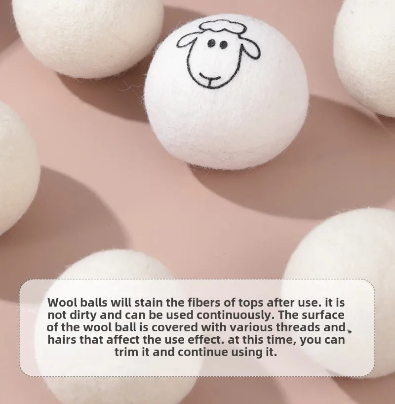 Eco-Friendly Wool Dryer Balls for Soft, Static-Free Laundry