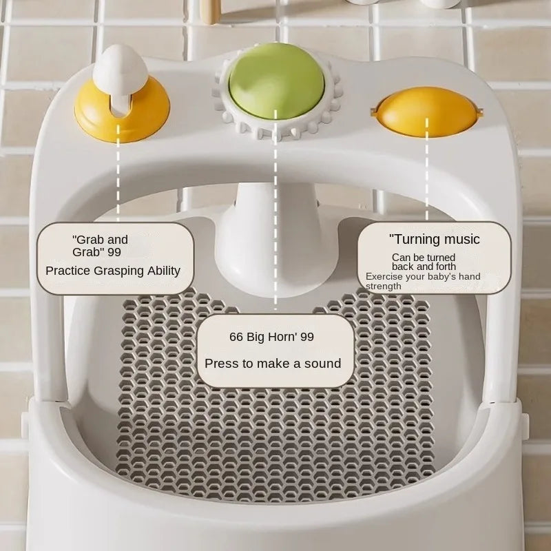 Comfortable Baby Bath Seat with Non-Slip Suction Cups