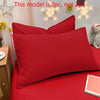 Matte Solid Color Pillowcase with Envelope Closure