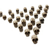 Set of 20 Gothic Skull Figurines for Halloween Decor