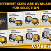 4 Inch LED Driving Lights with Amber DRL and Side Shooter
