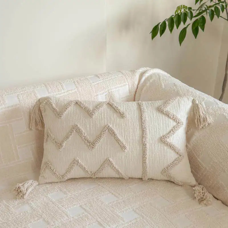 Bohemian Woven Throw Pillow Cover