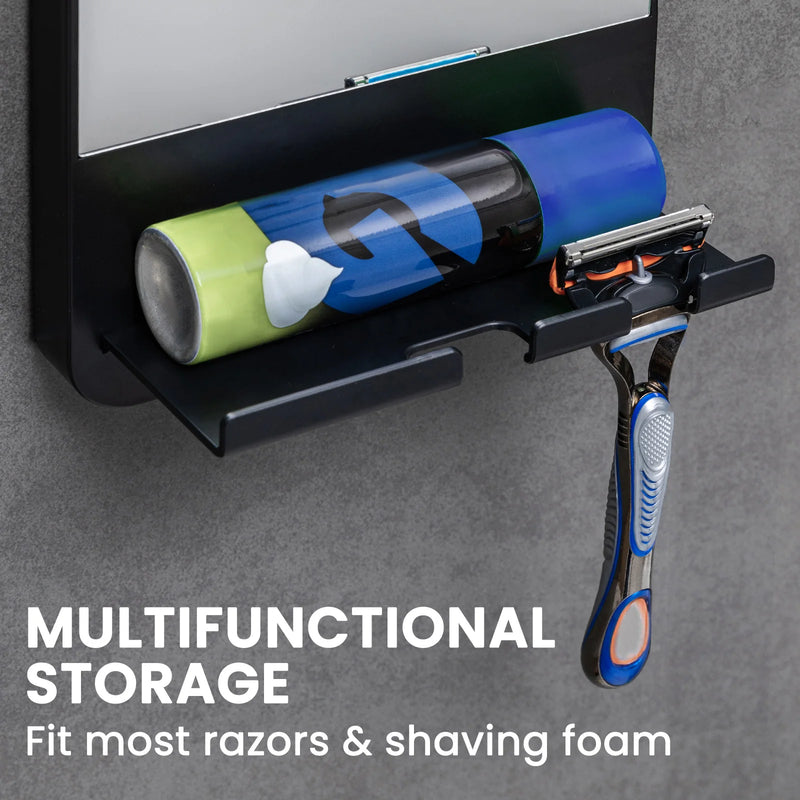Fogless Shower Mirror with Razor Holder