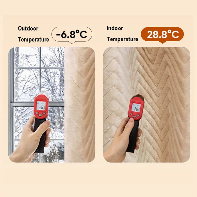 Blackout Velvet Curtains with Thermal Insulation