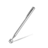 A silver telescopic magnet pickup tool with an LED light is shown against a white background.