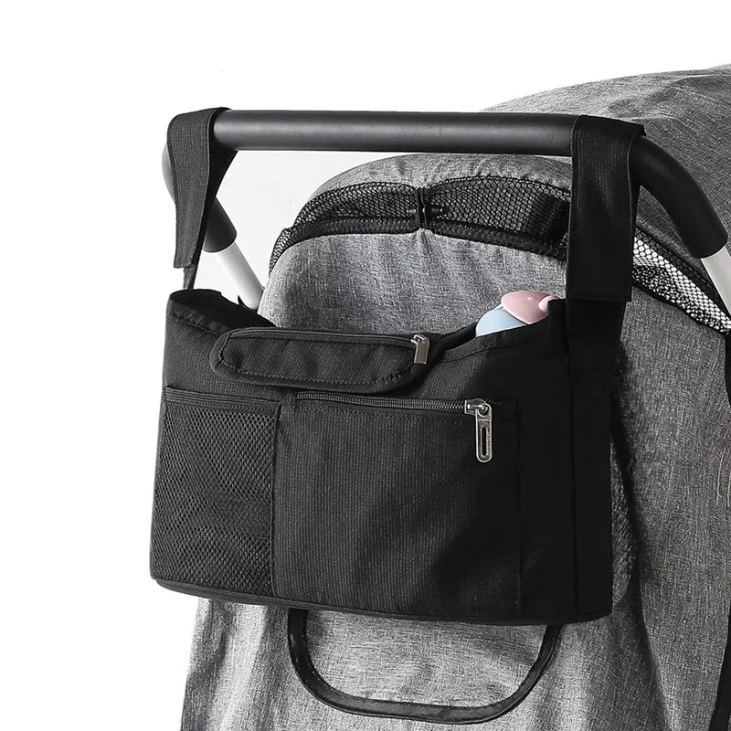 Universal Stroller Organizer with Insulated Cup Holders and Detachable Phone Bag
