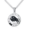 Collier Constellation du Zodiaque en Acier Inoxydable