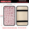 Leopard Print Car Armrest Cover - Soft Plush with Anti-Slip Base