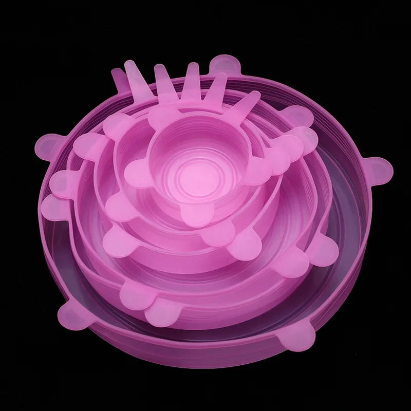 Reusable Silicone Stretch Lids (Set of 6)