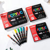 48-Color Acrylic Paint Markers with Soft Brush Tips