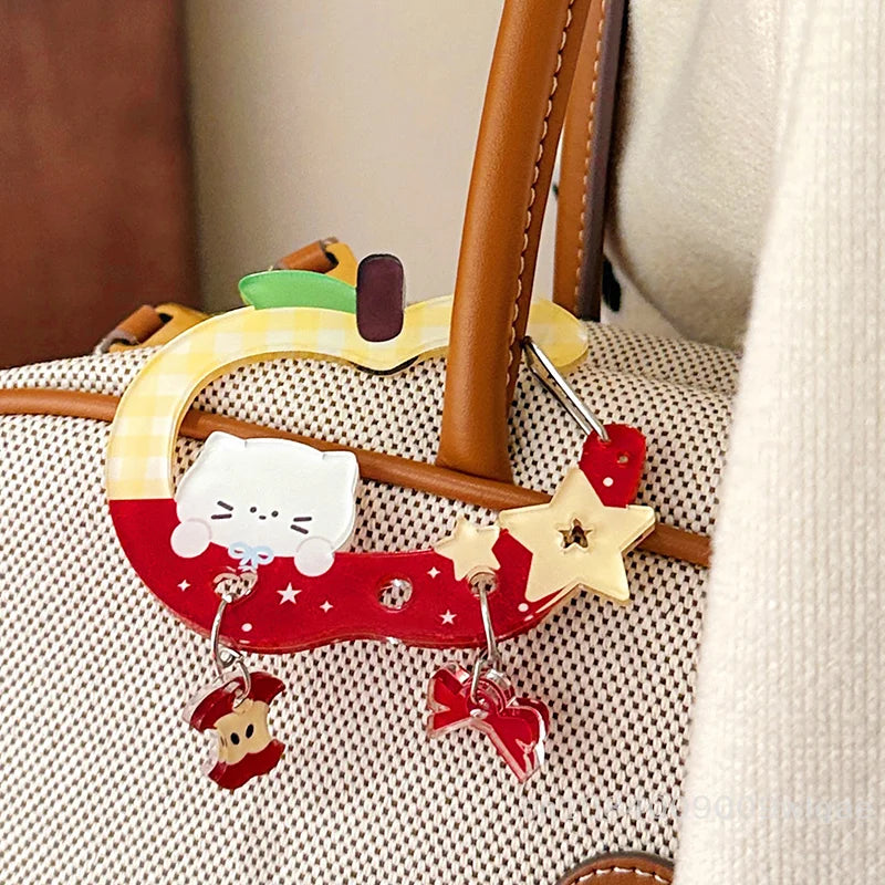 Charm à Porte-Clés en Acrylique Mignon