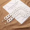 Acrylic Handbag Chain with Resin Accents