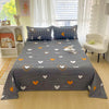 Red Floral Printed Flat Bed Sheet – Soft & Breathable