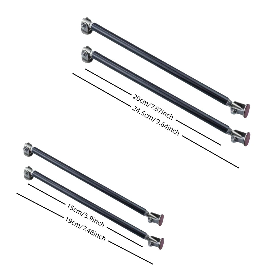 Adjustable Car Front Lip Support Rods – No-Drill Bumper Stabilizers
