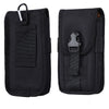 Black multilayer card slot phone pouch with a belt loop for a Doogee device.