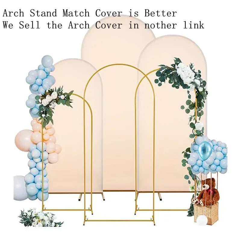 Elegant Gold Balloon Arch Frame & Backdrop Stand