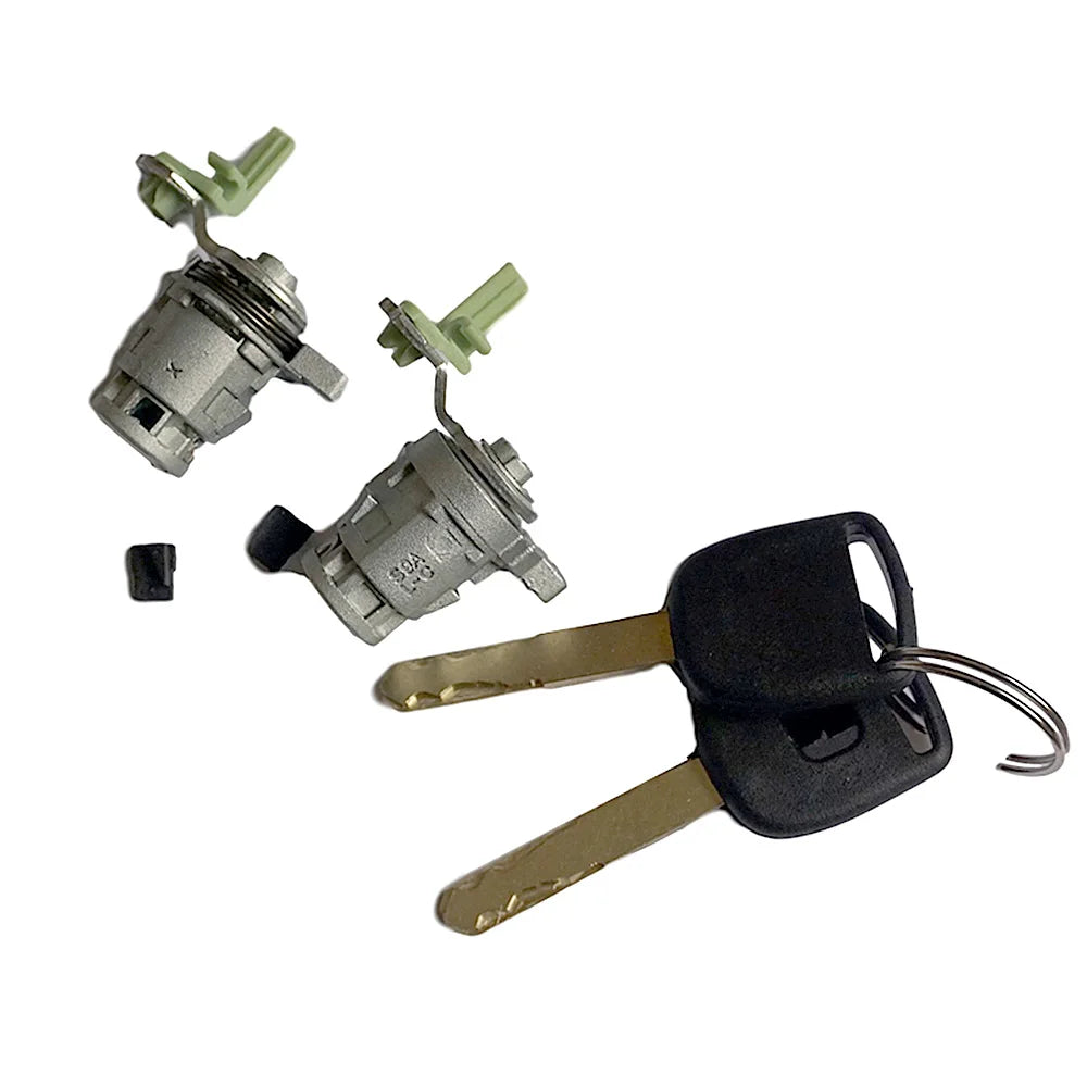 Honda Door Lock Cylinder Set with Keys (Left & Right)