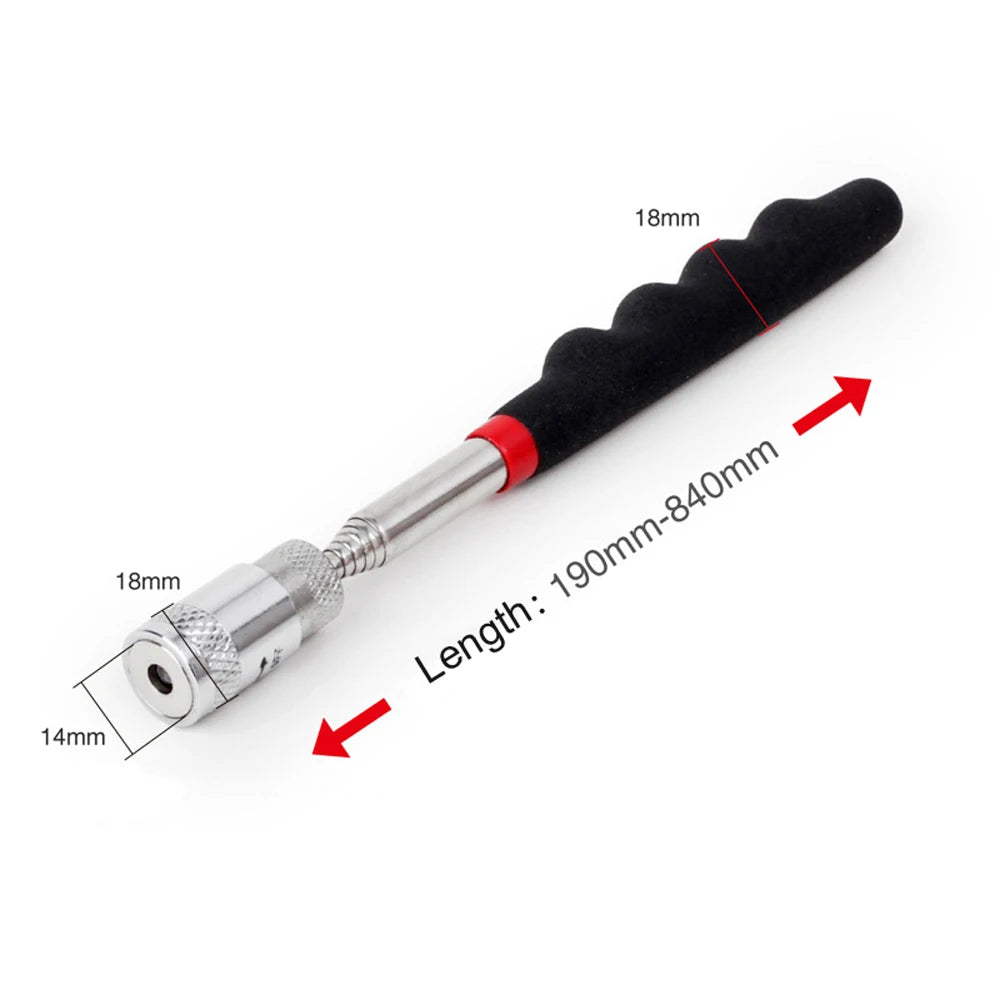 Extendable Magnetic Pickup Tool with LED Light
