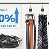 360° Rotating Multi-Hook Closet Organizer for Belts, Scarves, and Ties