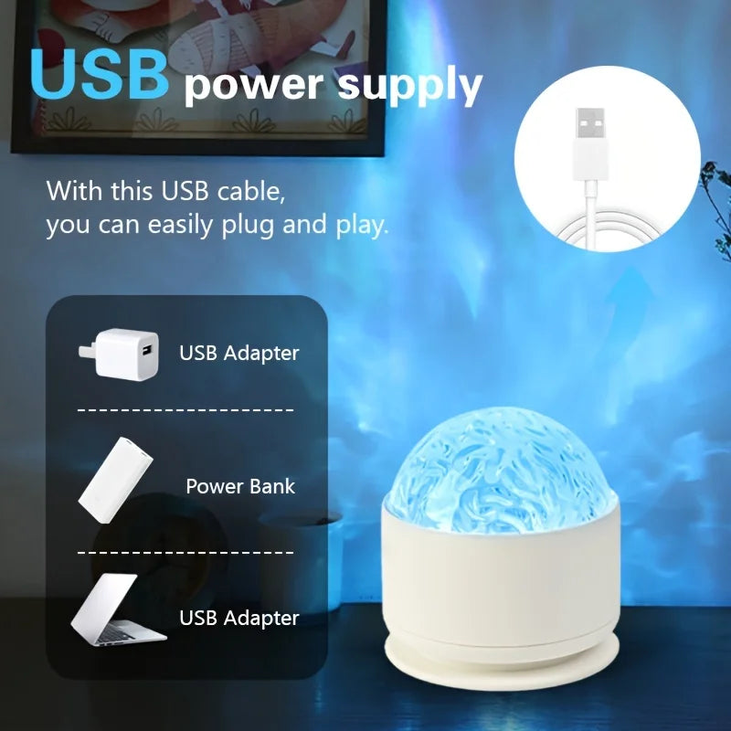 Northern Lights & Water Ripple LED Projector Lamp