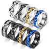 Gear-Chain Rotating Anxiety Ring