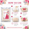How to use instructions for Flower Drying Silica Gel Crystals including adding crystals, placing flowers, covering and drying