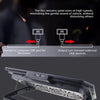 Adjustable RGB Laptop Cooling Pad with Dual Fans and Phone Holder