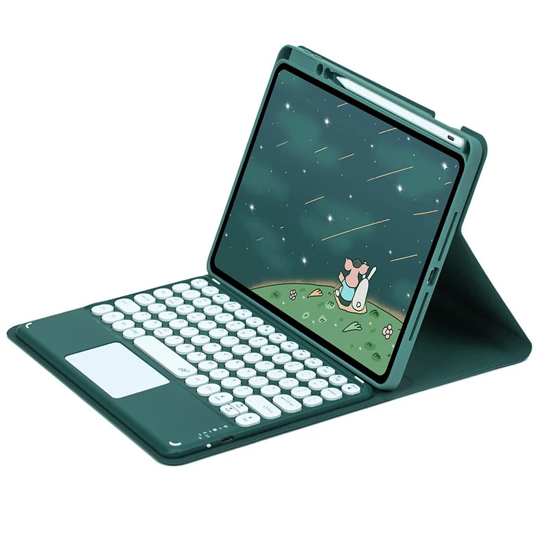 360° Rotating Keyboard Case for iPad with Magnetic Stand