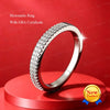S925 Sterling Silver Moissanite Stackable Ring