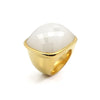 18K Gold Plated Turquoise Statement Ring