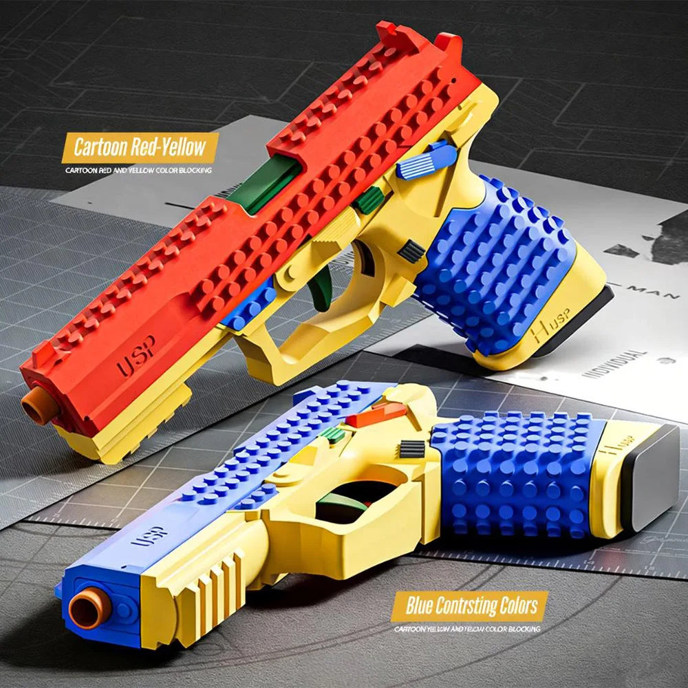 Building Block Blaster Toy Gun for Kids