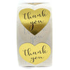 Gold Thank You Stickers for Gift Packaging and Envelope Seals