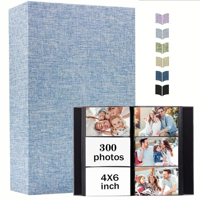 Linen Photo Album with 4x6 Sleeves