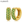 Minimalist CZ Huggie Hoop Earrings