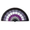 Foldable Rainbow Hand Fan with Gradient Design