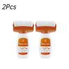 Two orange wall repair rollers for applying quick-dry latex paint.