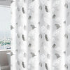 Lightweight PEVA Shower Curtain Liner with Leaf Pattern and Hooks