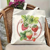 Bolso de Lona con Estampado de Fresa